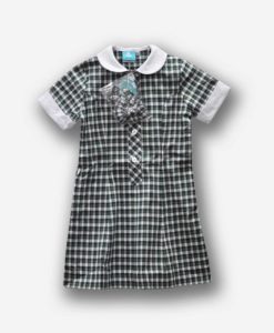 KNTC Kids School Uniforms Green white Check Summer Dress